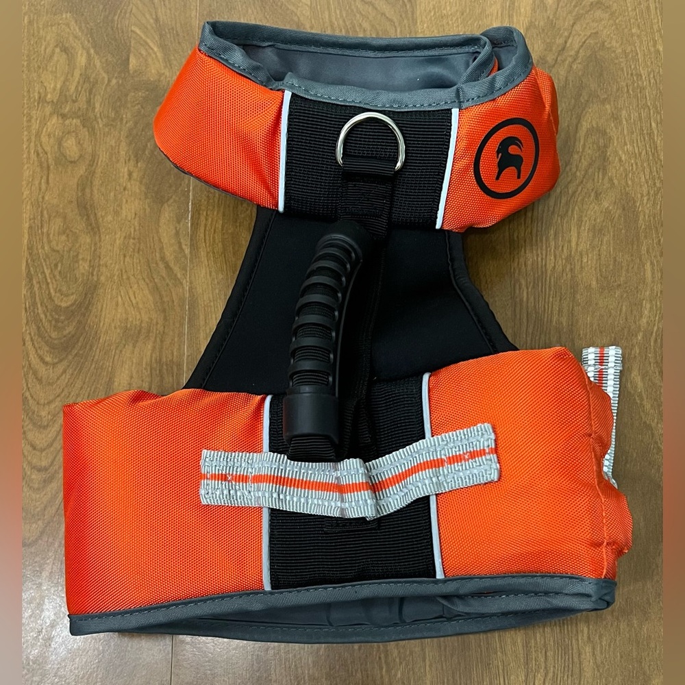 Orange Dog Life Jacket Harness
